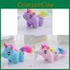 Cartoon Unicorn Theme Plush Toy Backpack Pendant Cute Keyring Decoration Gift
