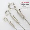 Steel Wire Rope Lock Feeder Safety Hook with Buckle for Picture Hanging