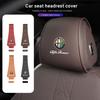 Car Seat Pillow Cover Auto Headrest Protective Shell For Giulietta Mito 159 Giulia Stelvio 156 147 Tonale Brera Disco