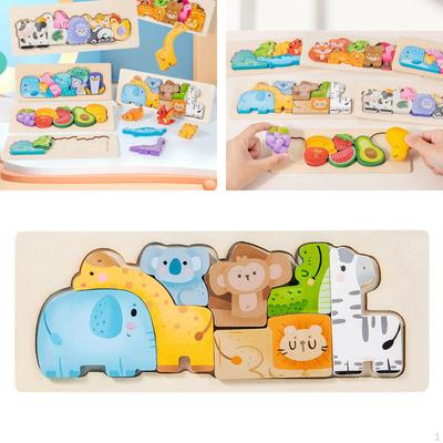 Kids Brain Teaser Boards Interactive Wood Puzzles Learning Toys for Preschool Children Stocking