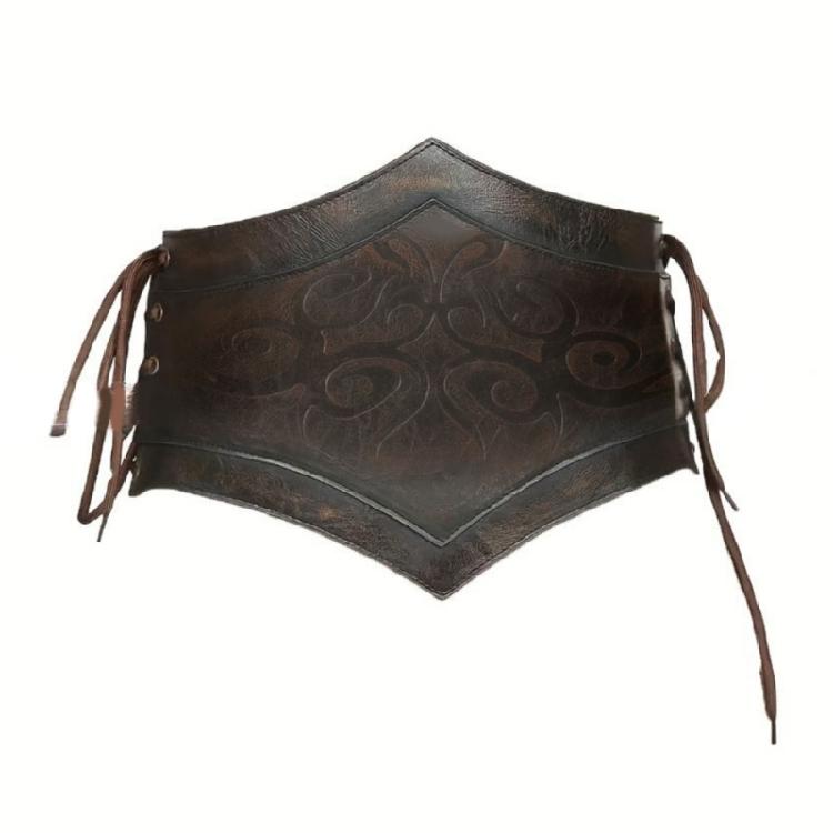 

Embossed Corset Belt Adjustable Closure For Cosplay Historical Reenactors And Theater Bohemian Accessory L