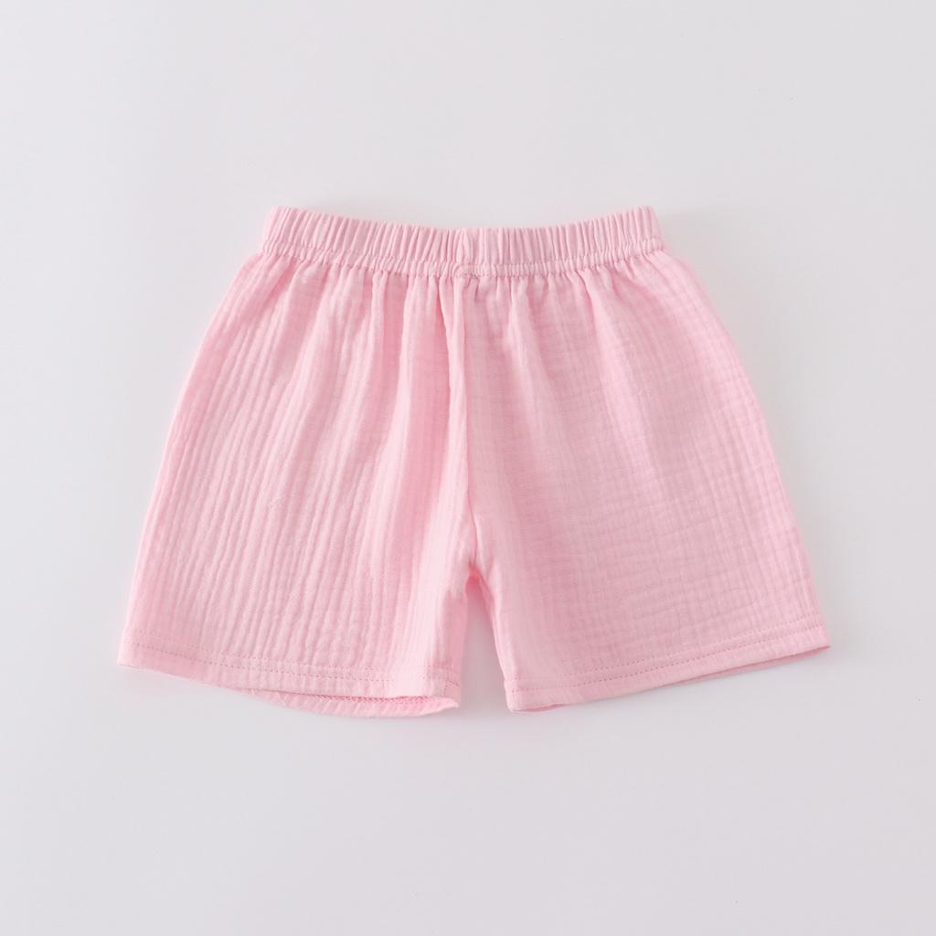 Boys And Girls Casual Loose Sports Shorts Fashion Plain Color Comfortable Kids Pants