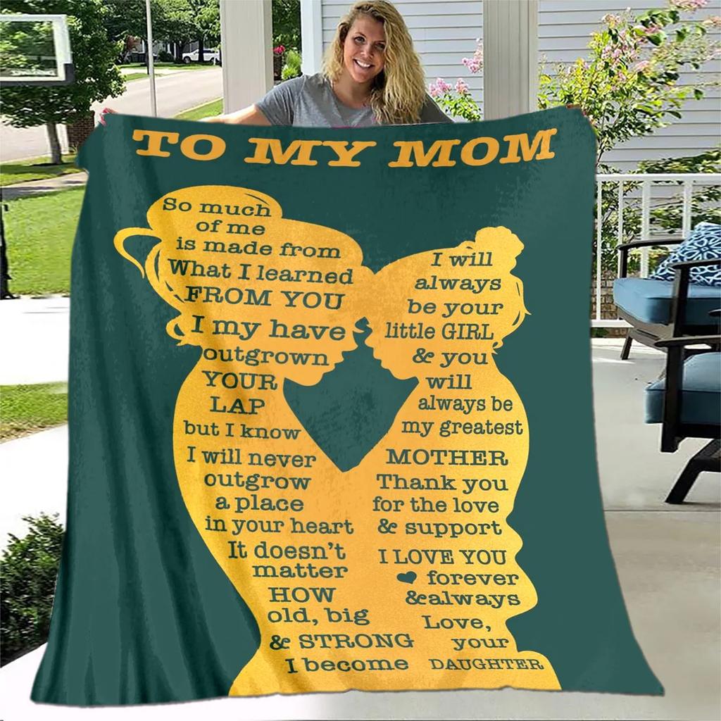 Para Minha Mãe Mamãe Série de Presentes Carta Cobertor, Manta Macia para Casa Quarto Cama Sofá Piquenique Viagem Escritório Cobertor de Cobertura Crianças