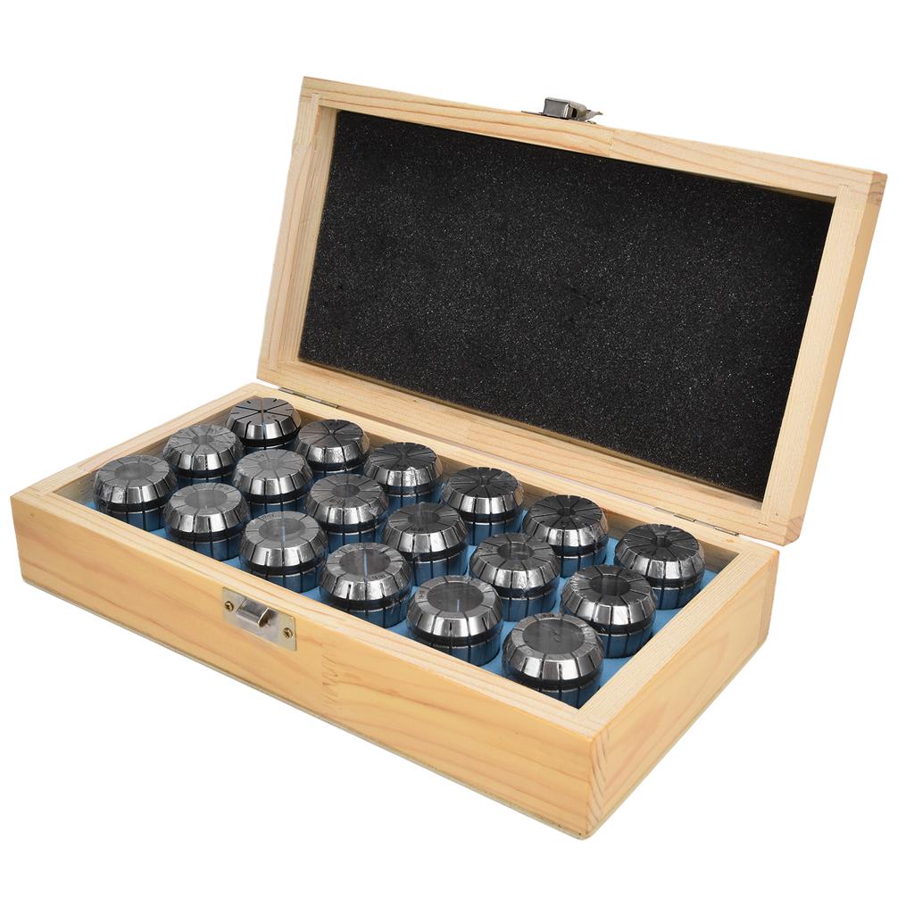 18Pcs ER32 Spring Collet Carbon Steel Milling Lathe Chuck Set for CNC Engraving Machine 3?20mm