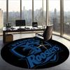 Sydney Roosters (1) Runder Büroteppich Dekorativer Bodenteppich für Büro Schlafzimmer Wohnzimmer und Wohnbereich