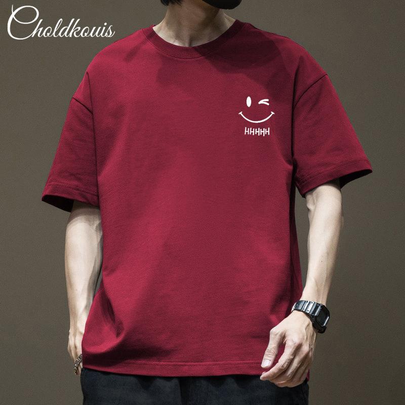 Cotton short sleeved t-shirt for men and women men's half sleeved round neck t-shirt