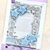 Handmaking Colorful Star Picture Frames Cute Kpop Card Sleeve for 3 Inch Photo Card Sweet Picture Display Idol Photo Display