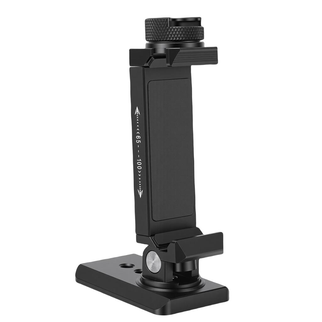 Phone Tripod Mount with Rotatable Cold Shoe Smartphone Mount Adapter Cold Shoe Cell Phone Stand Holder for Desktop