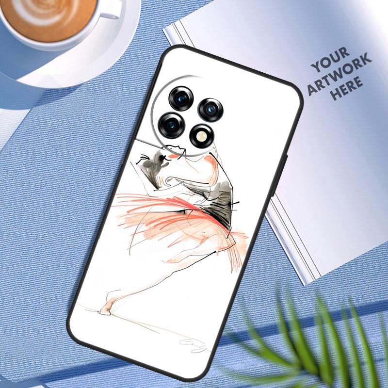 Swan Dance Ballet Case For OnePlus Nord N200 N100 Nord 3 2T CE 2 Lite OnePlus 12 11 10 Pro 10T 10R 12R Cover