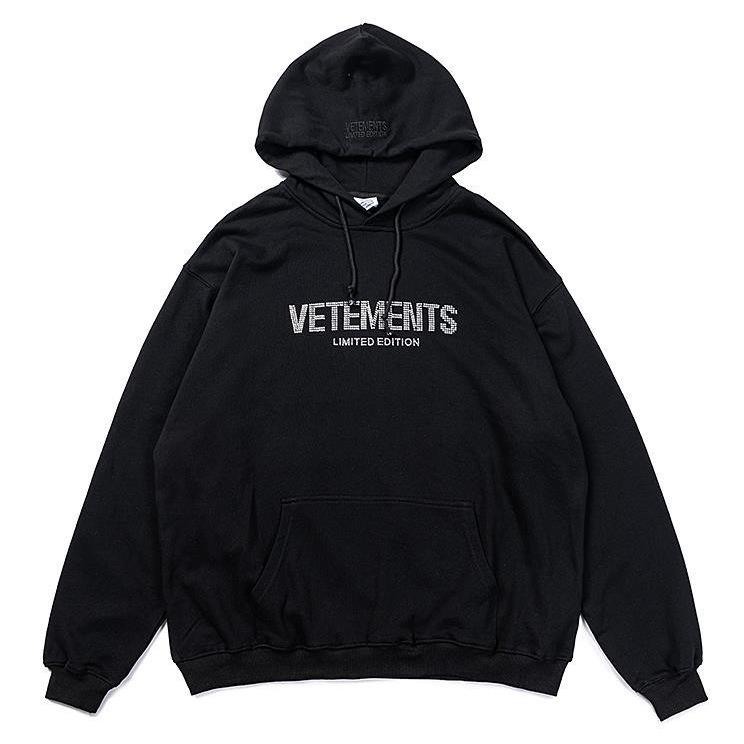 Bluza z kapturem z literami z dżetów 2023: Modny unisex luźny kaptur