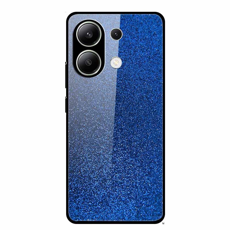 Glass Case For Xiaomi Redmi Note 13 Case Soft Bumper Tempered Glass Hard Back Cover For Redmi Note 13 Pro Phone Case Funda Coque
