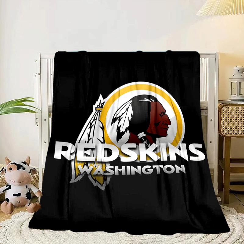 Washington Redskins Portable Blanket/Soft Blanket Bedding Blanket Suitable for Travel Camping Living Rooms Offices Sofas Fan Gifts