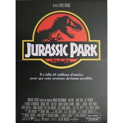 JURSKÝ PARK Originálny rolovaný filmový plagát malý formát 53x40cm SPIELBERG