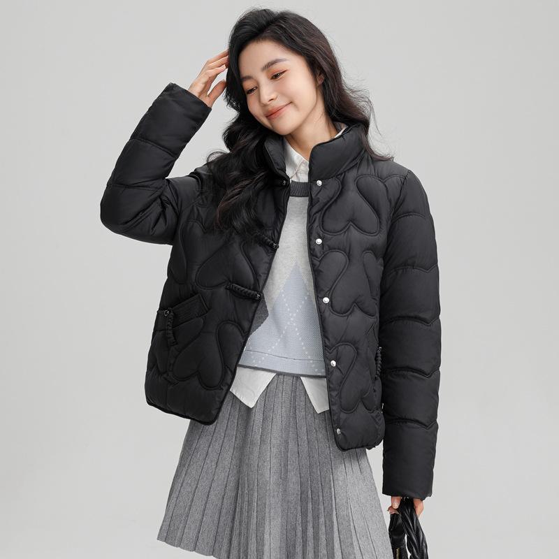Thickened Winter Coats, New Style Cotton-padded Jackets with Buckle Design, Niche Cotton Coats, Large Size Slimming Cotton-padded Jackets