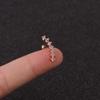 Cartilage Rook Stud Conch Screw Back Earring Stainless Steel Jewelry Piercing