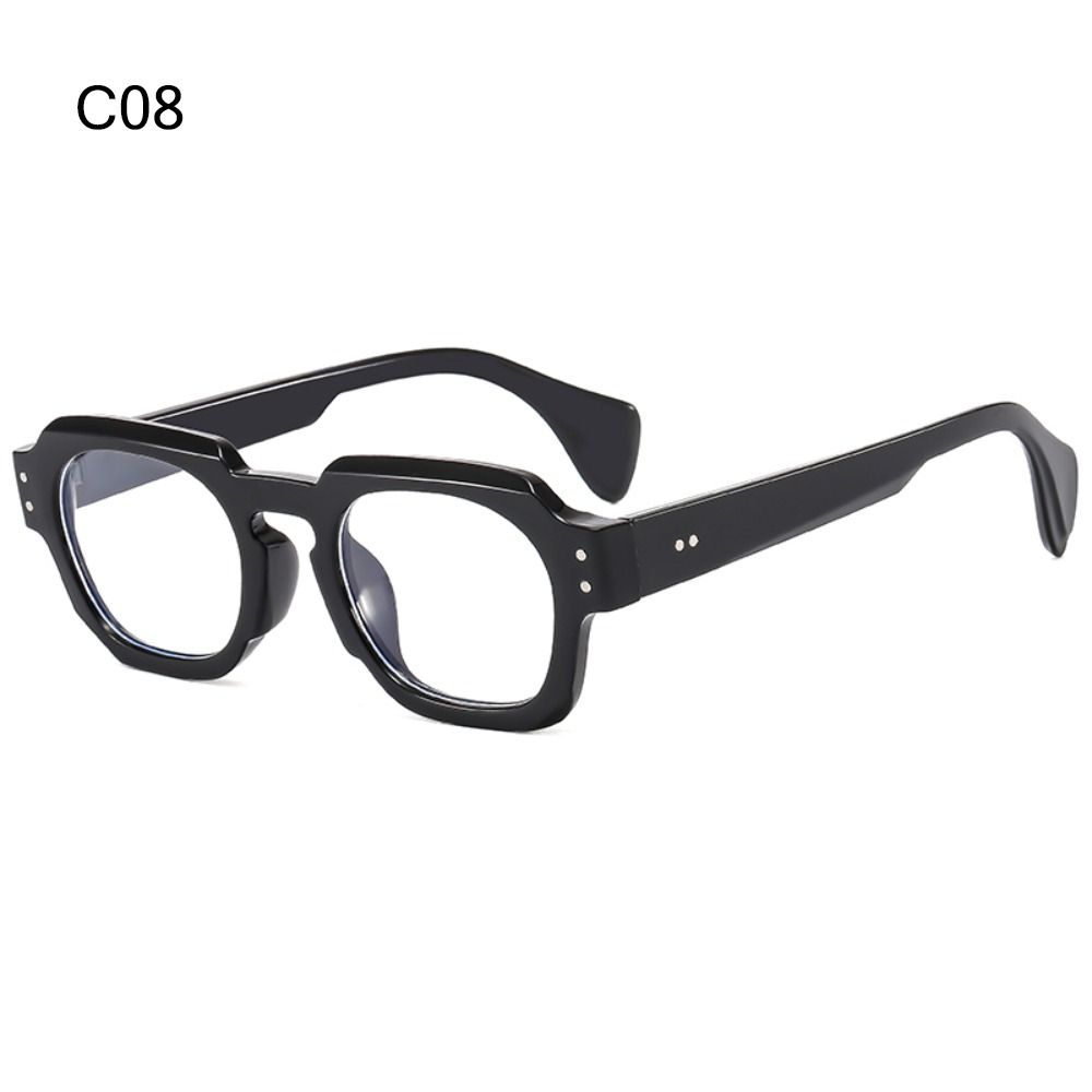 Trendy Punk Women's Square Sunglasses UV400 Protection Y2K Small Shades Rivets Sun Glasses for Beach/Travel/Streetwear