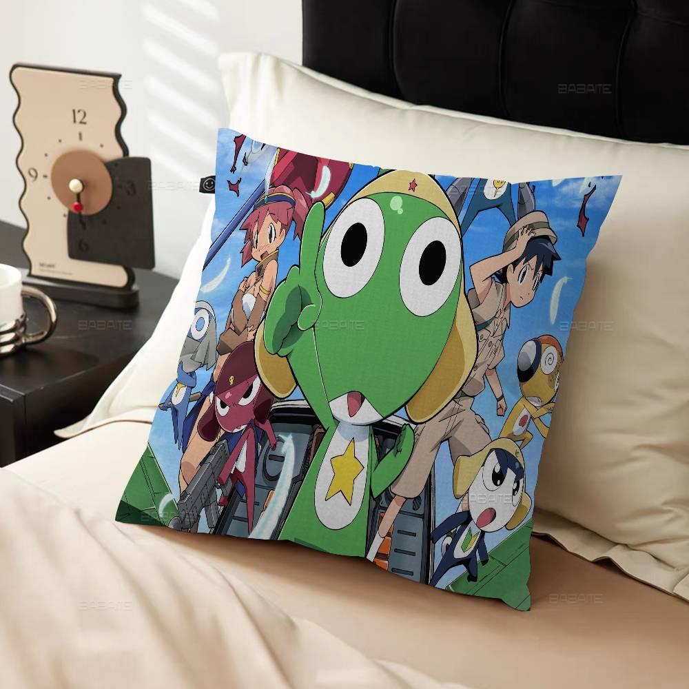 Keroro Frog Cool Gunsou Sergeant Personalized Pillow Dust Cover Bedroom Kids Party Decoration Pillowcase Birthday Children Gift