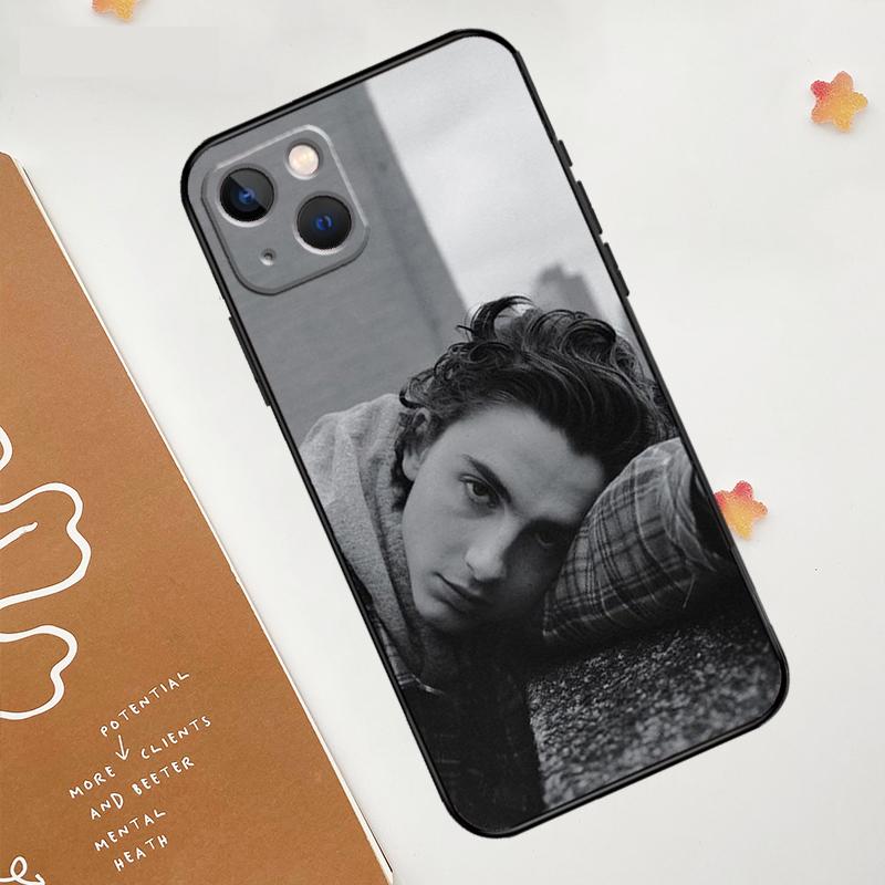 Timothee Chalamet Actor Case For iPhone 17 Pro Max 17 Air 16 15 14 13 12 11 Pro Max Plus Mini 16e Funda Cover