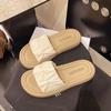 Versatile casual commuter wind one-word cool slippers summer new daily soft sole not tired foot platform slippers beach shoes