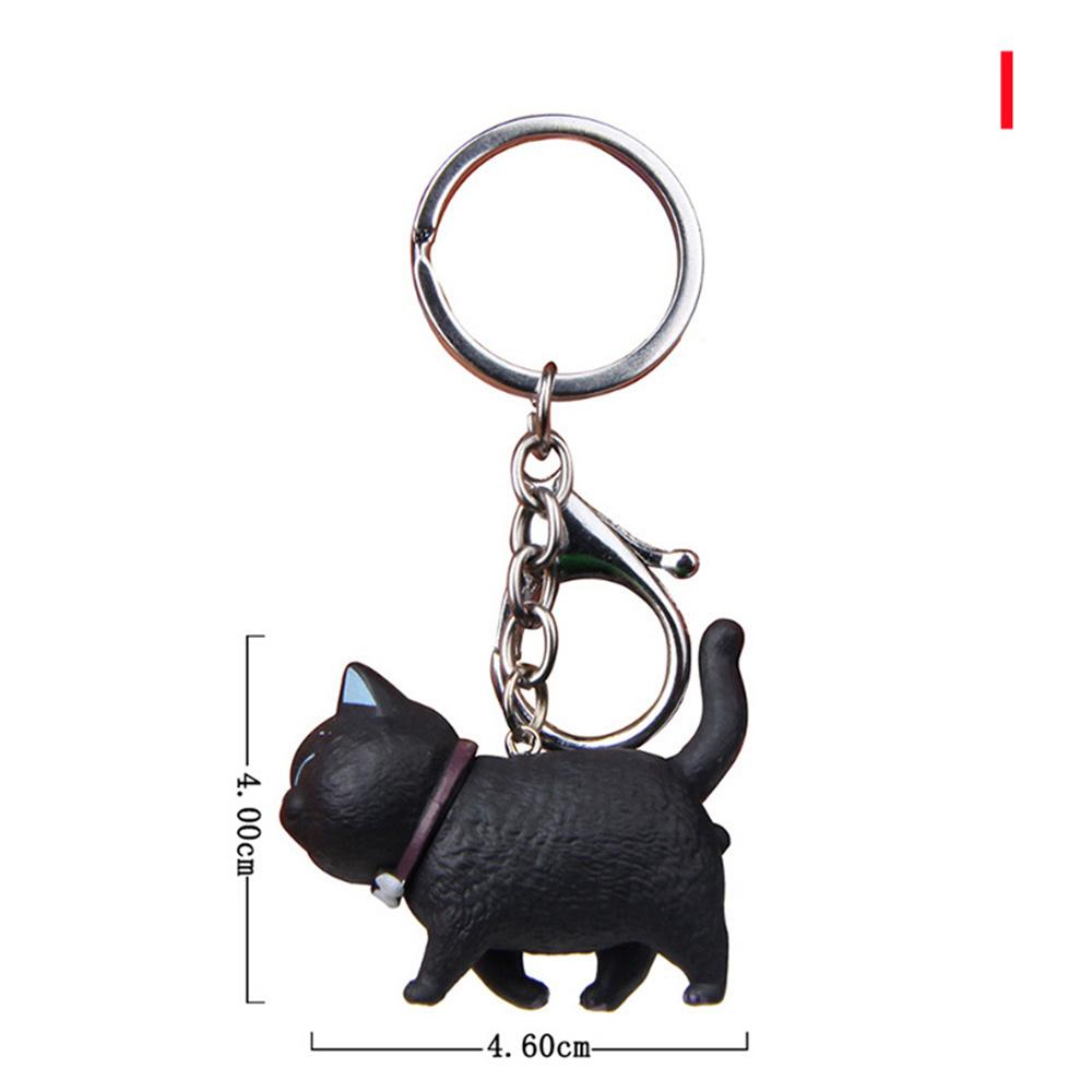 Fashion Cute Cat Pendant Key Rings Chains Car Trinket Bag Charm Keychains For Women Men Creative Keyring Couple Gift Accessories