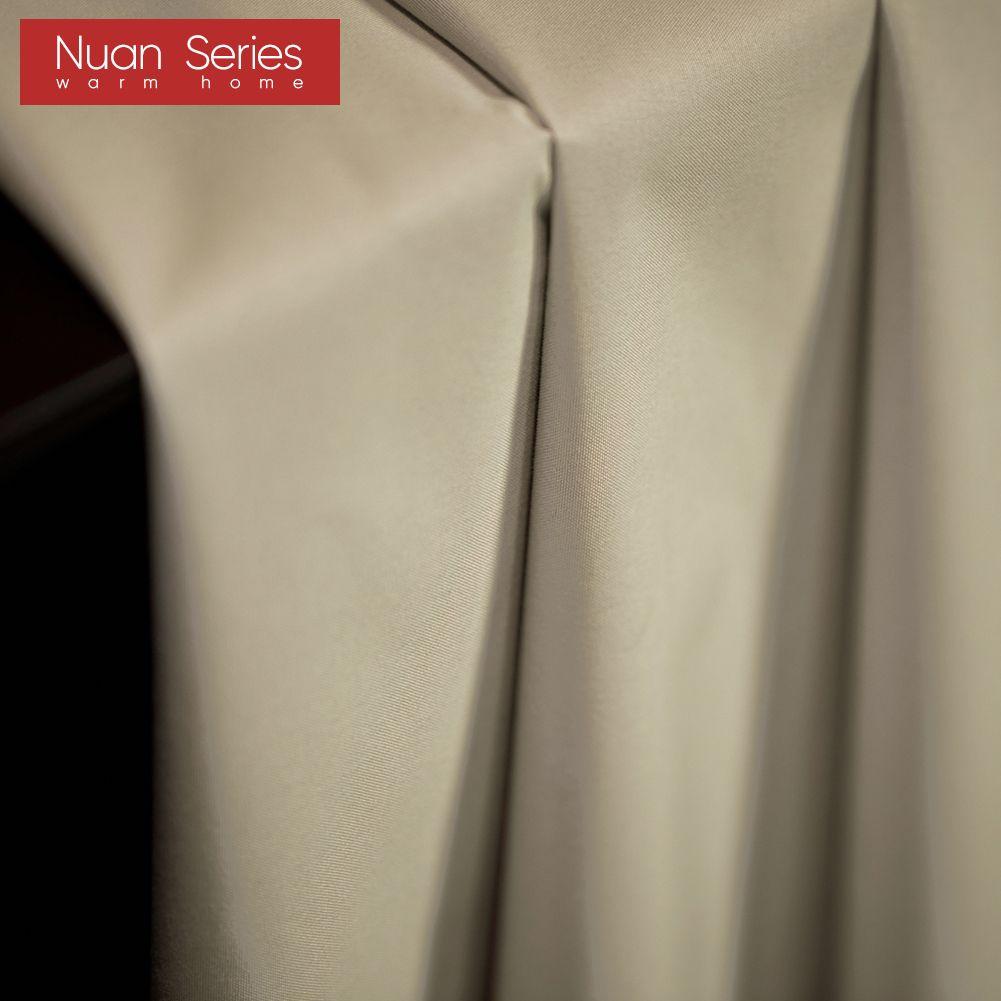 1PC Nuan Series 100% Blackout Versatile Solid Color Insulated Thick Curtains for Bedroom Living Room Balcony Window Home Decor
