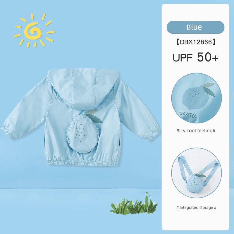 Cardigan Summer Baby Coat Children s Sun Protection Clothing Blue [Ready Stock] 100