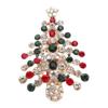 Módní šperky s kamínky Vánoční dárek Vánoční brože Odznaky Brože Špendlíky na vánoční stromeček