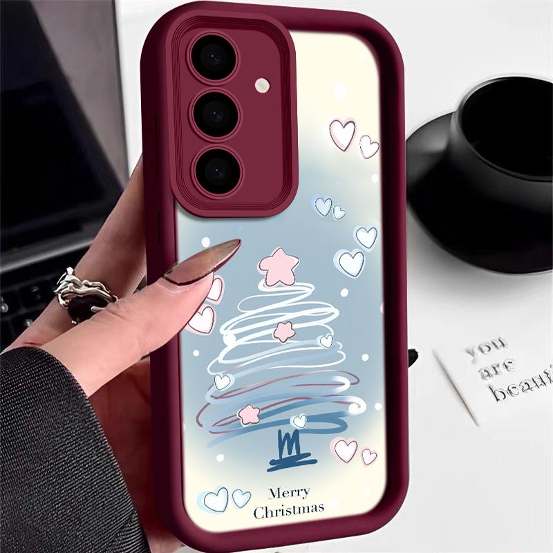 

Для Smausng S25 Edge S24 Ultra S23 A16 A15 A55 A35 A17 A56 A36 A06 Чехол-накладка Samsung Galaxy A06 вино красного