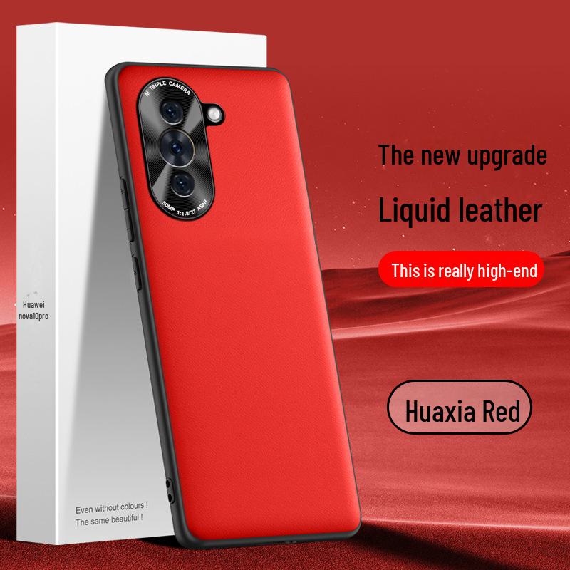 Защитный чехол из жидкой кожи для Huawei nova10pro, противоударный, цельный. Huawei nova 10 Pro