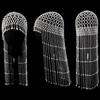 Chapéu de Rede de Pérolas para Festa Moda Corrente de Cabelo com Franja de Miçangas Tecida à Mão Estilo Ins Acessórios Vermelhos de Nicho