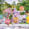 8Pc Reusable Colorful Princess Balloons Princess Theme Birthday Party Decoration