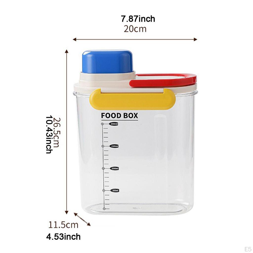 Kitchen Storage Bin Pet Food Bucket for Household Organization Pantry Grain Dry