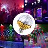 Colorful Magic Ball Lamps With Holder 360 Degrees Automatic Rotating Light Bulb For House Disco Party