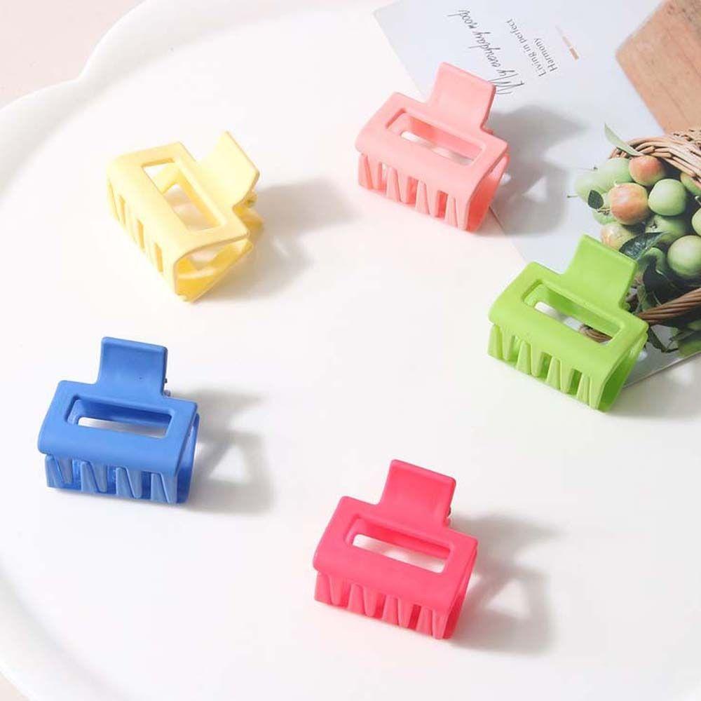 Medium Claw Clips Small Shark Clip Korean Style Frosted Square Hair Clip  Wash Face