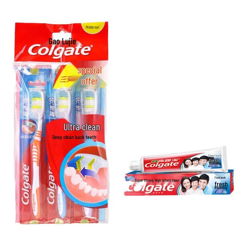 Colgate Ultra Clean Toothbrush & High Calcium Toothpaste Set