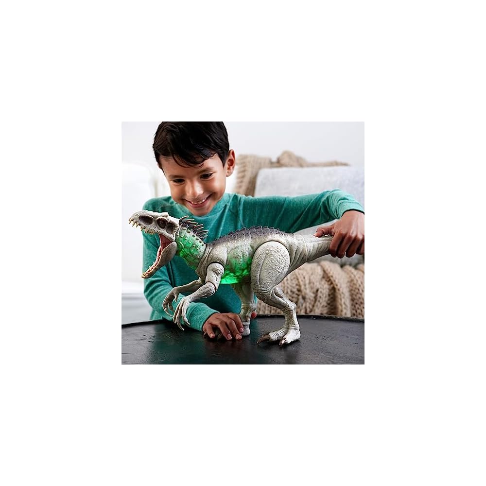 Mattel Jurassic World Super Action Indominus Rex Toy 60cm Length for Ages 4 and Up