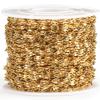 2meters Stainless Steel Cable Curb Chains for DIY Jewelry Making DIY Gold Color Tube Beads Chain Necklace Bracelet Components