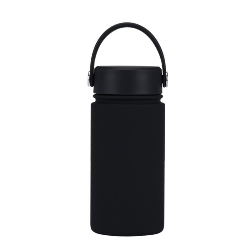 350ml Stainless Steel Vacuum Insulated Sports Water Bottle With Carry Loop 316 Inner Liner Leakproof Flip Cap