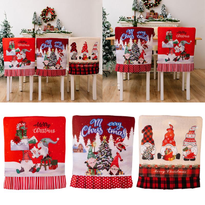 Vibrant Red Christmas Chair Covers With Stripes Polka Dots And Checks For Festive Style