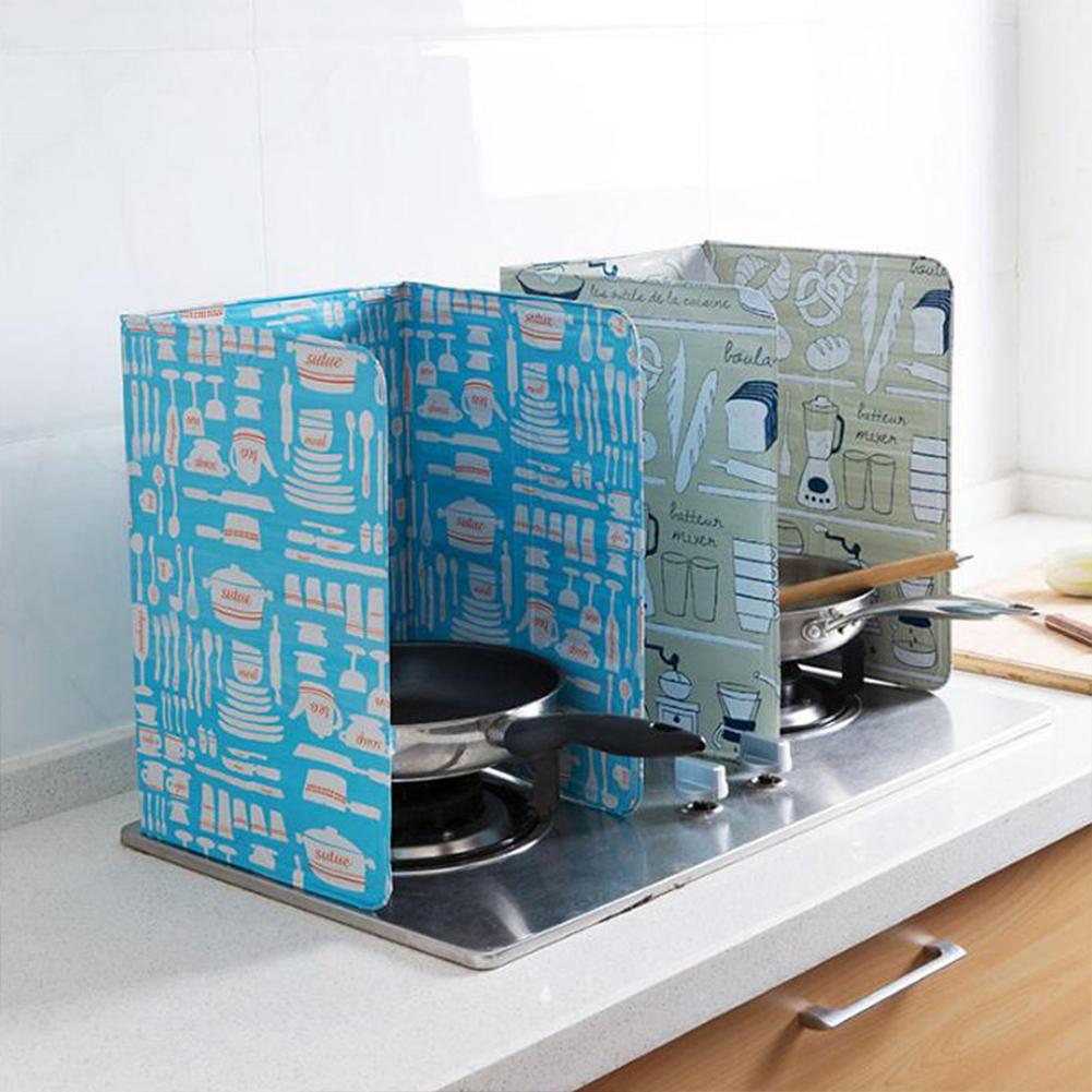 Kitchen Oil Proof Guard Aluminum Foil Gas Stove Oil Splash Guard Kitchen Gas Stove Baffle Kitchen Supplies