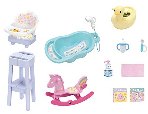 

Takara Tomy Licca-chan LF-12 Triplet Baby Care Set Dress-up Doll Play Toy for Ages 3 and Up, Meets Toy Safety Standards and ST Mark Certified.