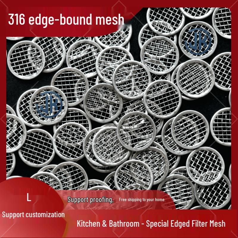 304 & 316 Food Grade Seamless Round Stainless Steel Filter Mesh for Kitchen and Bathroom