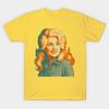 Dolly Parton Shirt Retro Pop Art T-Shirt Gelb Country Musik Nashville Sänger S-5XL