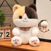 Sitting Kitten Plush Toy Cartoon Siamese Black 3-Color Cat Doll Soft Fluffy Cartoon Animal Plushie Appeasing Birthday Gift