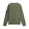Stone Island Fw24 Logo Arm Pocket Brushed Cotton Crewneck Sweatshirt Unisex sweatshirt Green 811563920-V0059