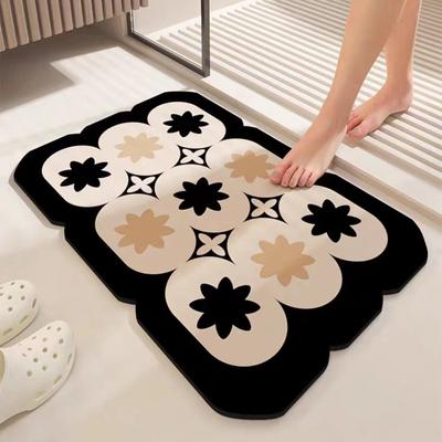 Bathroom Diatom Mud Mat Non-slip Mat Toilet Absorbent Foot Mat Toilet Toilet Shower Room Door Non-slip Mat