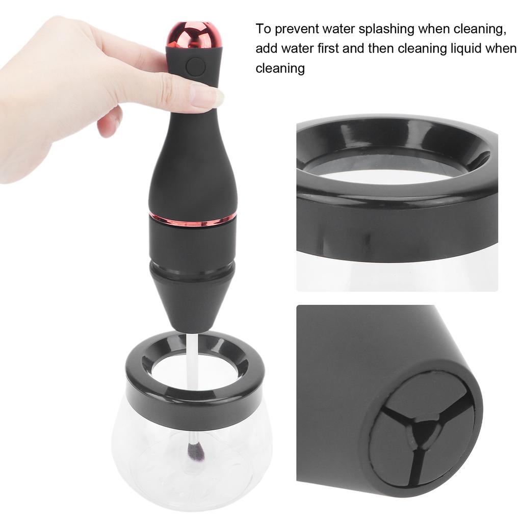 Electric Makeup Brush Cleaner Quick Dry Rechargeable Automatic Brush Cleaner Spinner