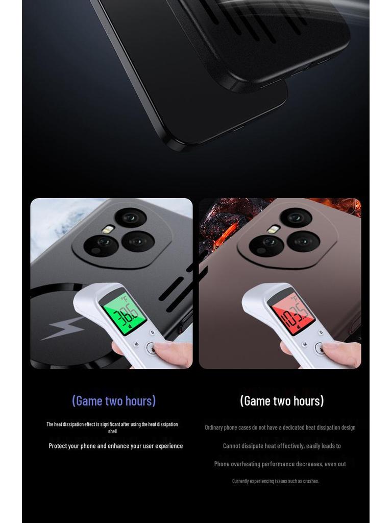 Honor 400 Magnetic Full Coverage Phone Case - Metallic Finish for Men and Women