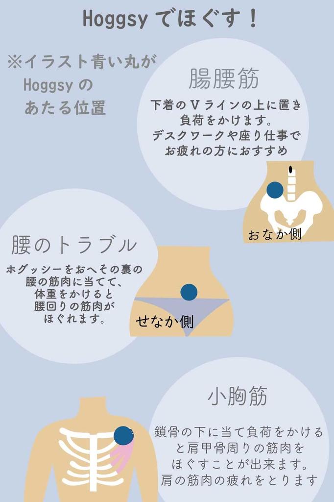 Hoggsy (Greige) [Produced by Yumico] Myofascial Release Ball/Relieves Stiffness In the Buttocks, Lower Back, and Pectoralis Minor Muscles