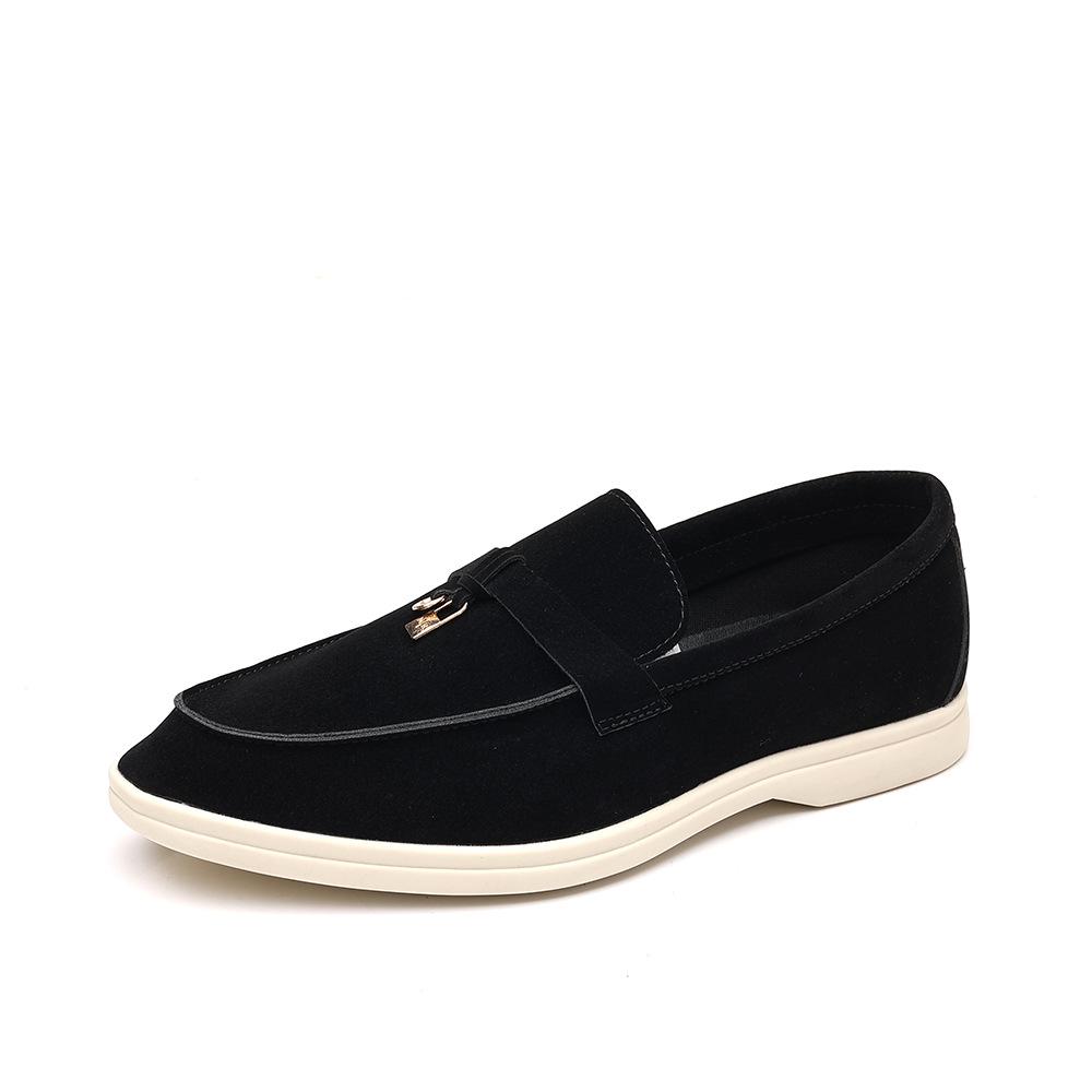 Strictly selected men's casual shoes, one-pedal lazy shoes, large-size fashion Doudou shoes, flat loafer